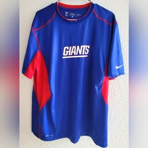Brand New NFL On Field Apparel Nike Dri-Fit New York Giants Polyester Shirt